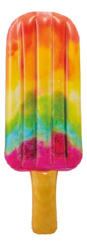 Colchoneta Inflable Flotante Intex Paleta Helado Colores 58766 191X76 Cm