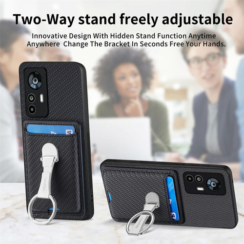 B Funda Plegable Con Forma De Anillo Para Tarjetas Para