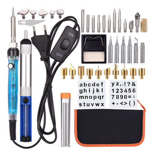 Kit De Herramientas Para Quemar Madera 38pcs Pluma Pirografí