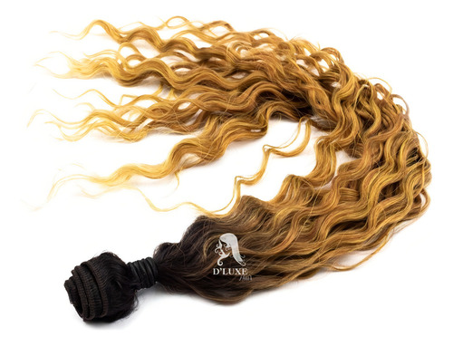 Pelo vegetal Fatima Sleek, rizado y ecológico, 300 g, color TT4/T30B/24B