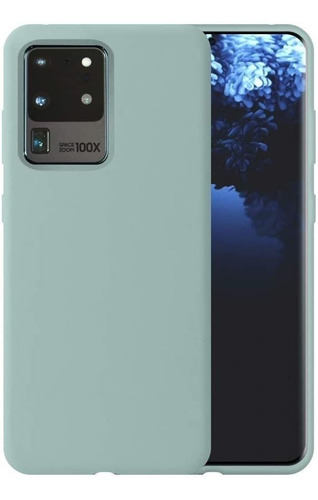 Funda Samsung Galaxy S20 Ultra De Silicona - Verde Palido