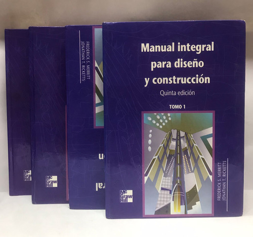 Libro Manual Integral Para Diseño Y Construccion - 4 Tomos