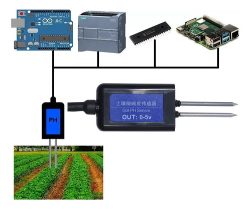 Sensor De Ph Suelo Agricola Cultivo Analogo 0-5v Arduino