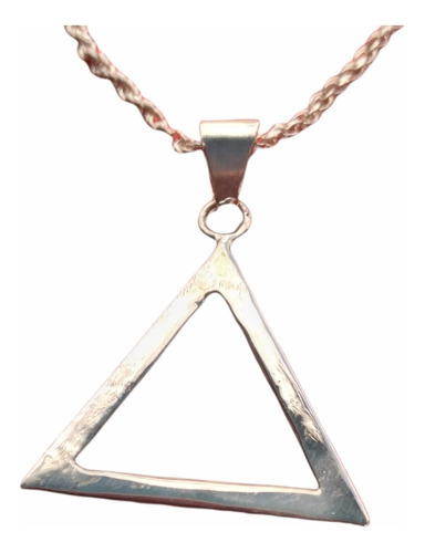 Dije Figura De Triángulo En Plata 2.7cm 