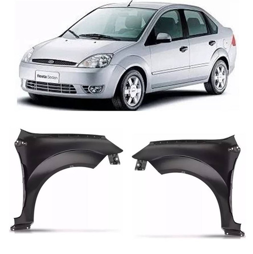 Par Paralama Ford Fiesta 2003 2004 2005 2006 2007