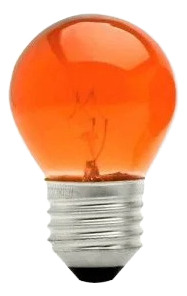 Lampada Laranja Incandescente Bolinha 15w 110v Thompson
