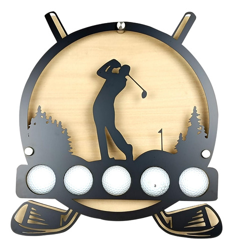 Golf Ball Holder Display Craft Trendy Circular Gift For Golf