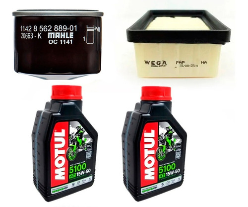 Kit Service Bmw G 310 R G 310 Gs Filtros + Aceite Motul Ryd