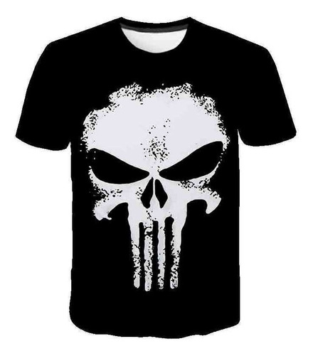 Xlm G Camiseta De Manga Corta Con Estampado 3d De Punisher