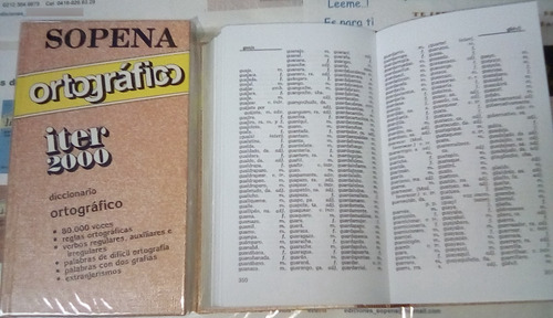 Diccionario Ortográfico Iter 2000 Sopena - Tapa Dura