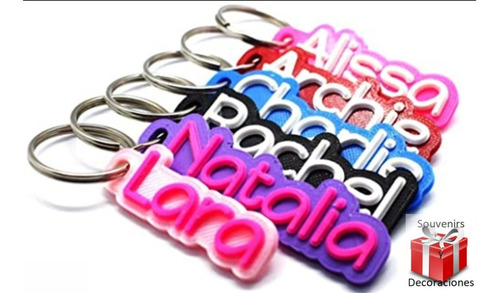 Imagen 8 de 10 de Llaveros Personalizados Con Nombre - Los Mas Lindos