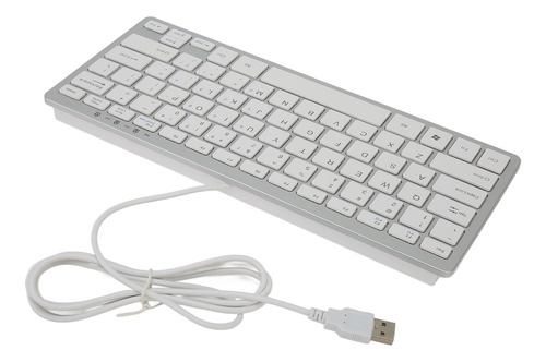 Teclado Usb Con Cable, 78 Teclas Tipo Tijera, 13 Indicadores