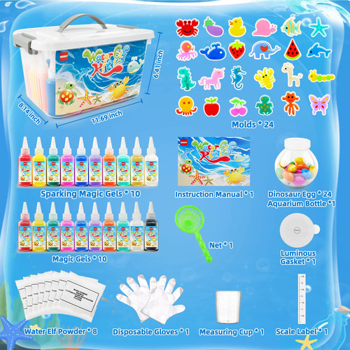 Kit De Juguetes Magic Water Elf Qaniy Aqua Fairy Con 20 Gele