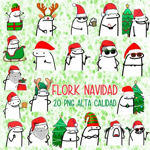 Plantillas Sublimación Personajes Png Flork Navidad