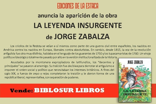 Imagen 3 de 3 de Jorge Zabalza - La Leyenda Insurgente