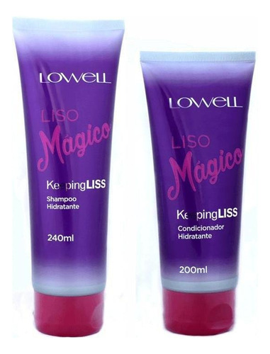  Lowell Kit Liso Mágico Shampoo E Condicionador