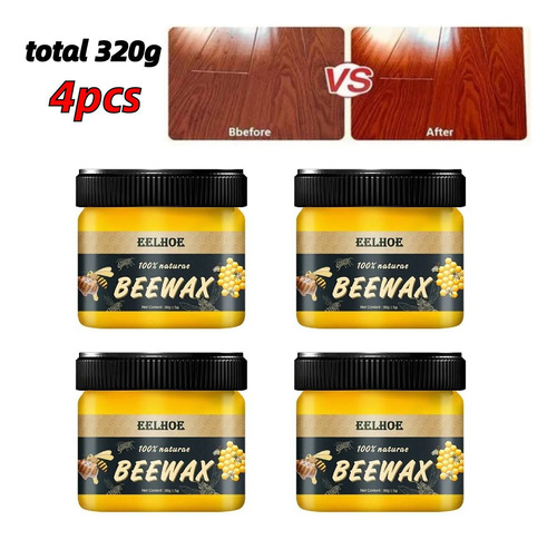 Esmalte Para Madera Beeswax Pulidor De Cera De Abejas 320 G