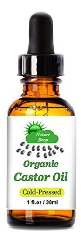 Aceite De Ricino Orgánico Nature Drop, 30 Ml, 100% Usado, Pr