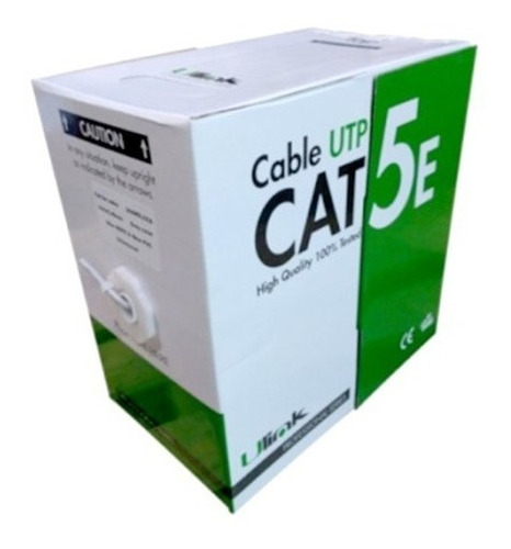 Cable Utp 100% Cobre Unifilar Cat5e 305mts Compre Calidad 
