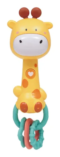 Girafa Musical Brinquedo Com Luz E Som E Mordedor Macio