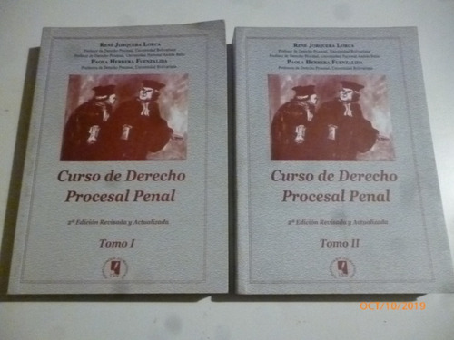 Curso De Derecho Procesal Penal:rene Jorquera Lorca.2 Tomos