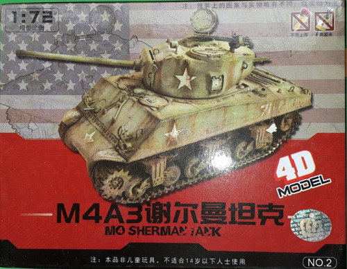 Tanque Sherman M4 A3 Norteamericano Ee. Uu. Escala 1/72 