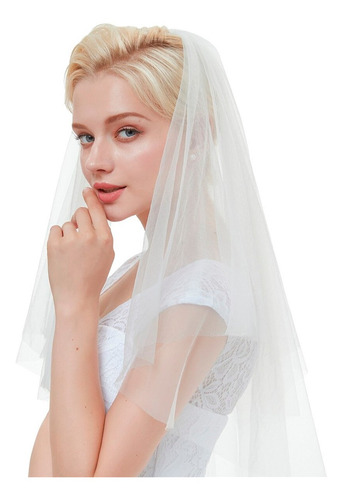 Imagen 3 de 4 de Vincha Velo Novia Casamiento Blanca Halloween Disfraz