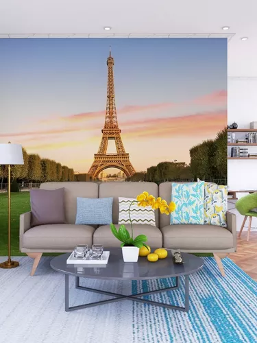 Vinilo decorativo Torre Eiffel Paris - Papel tapiz adhesivo pared Hogar  Vinilos decorativos