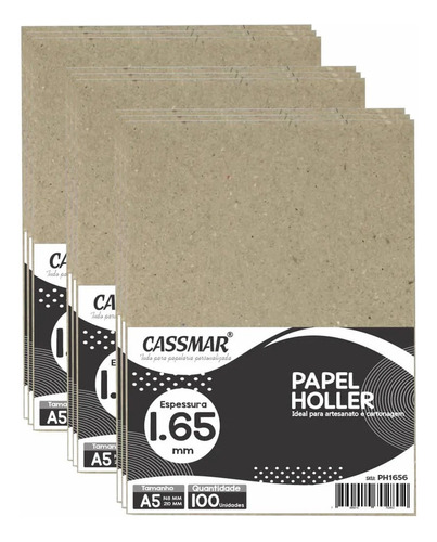 Papel Holler Para Cartonagem 1,65mm 14,8x21cm 100un