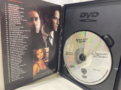 Dvd El Abogado Del Diablo- Al Pacino- Keanu Reeves. Imp Eeuu (Usado)