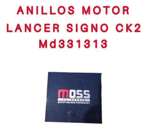 Anillos Motor Standart Mitsubishi Lancer Signo Ck2 1.5