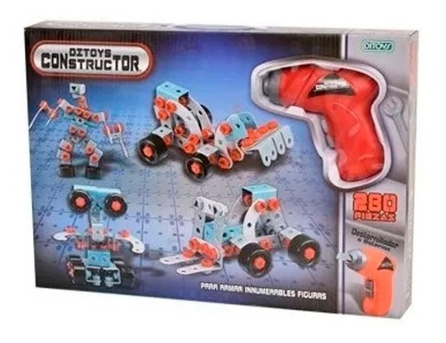 Ditoys Constructor Didactico 280 Piezas Para Armar Mecano