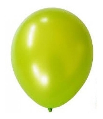 Globos Perlados Verde Manzana 12 Pulgadas X 50 U Decoración