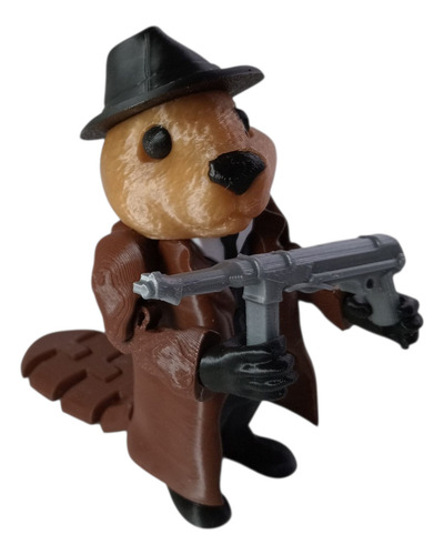 Muñeco Meme Castor Bobritto Bandito Articulado 12cm Tiktok