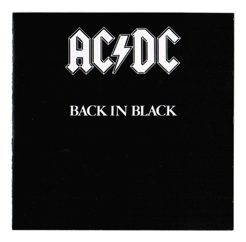 Ac/dc  Back In Black Cd 1994