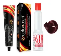 Comprar Tinte Colortech Con Peroxido De 20 Vol Tonos Recargados Tono R.522 caoba nacarado intenso