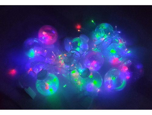 Pisca Pisca Natal 12 Bolas 3m Led 8 Modos Arvore De Natal