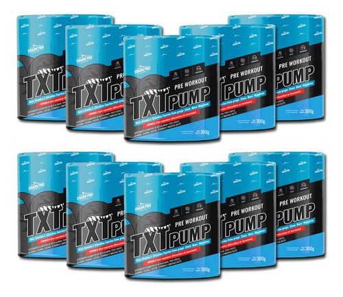 10 Und - Txt Pump Shark Pro Suplementos / 300g Cada Pote