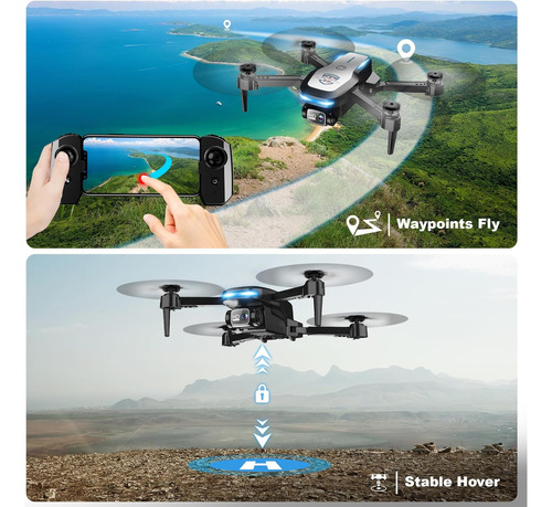 Drone Con Cámara 1080p Fpv Dron Plegable Para Principiantes,