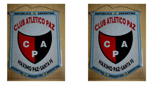 Banderin Grande 40cm Club Atletico Paz Santa Fe