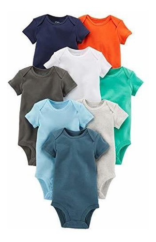 Carter's Baby-boys 8-pack De Body De Manga Corta