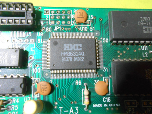 Placa De Video Isa Hualon Hm86314q 256k 16-bit Isa - Retro (Usado)
