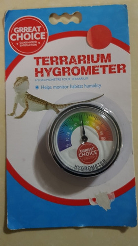 Higrometro De Reloj Exo Terra Terrario Medicion (Usado)