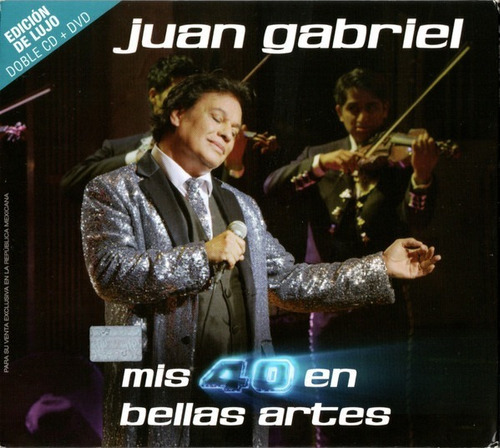 Mis 40 En Bellas Artes - Juan Gabriel - 2 Cd + Dvd - Nuevo