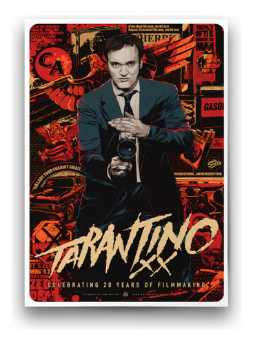 Póster Papel Fotográfico Quentin Tarantino Oficina 60x80