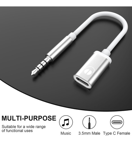 Cable De Audio Macho A Hembra C De 3,5 Mm, Conector De Audio