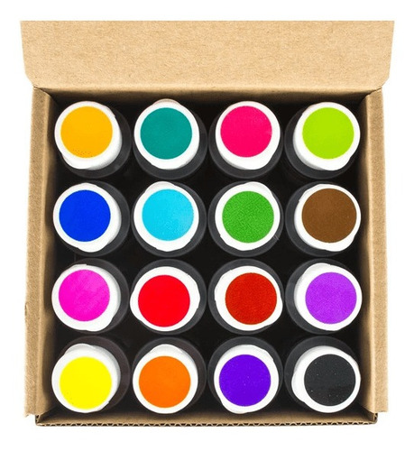 Imagen 2 de 4 de Kit 16 Colores Gel 40grms Enco