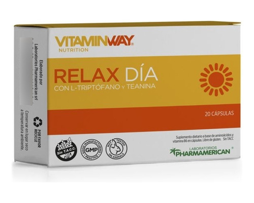 Pack X 3 Relax Dia  Vitamin Way X 20