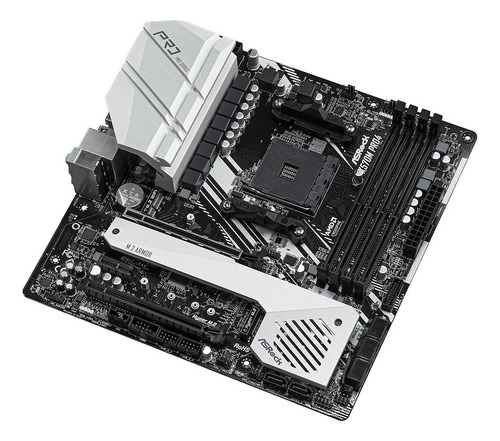 Placa-mãe Asrock X570m Pro4 Am4 Black