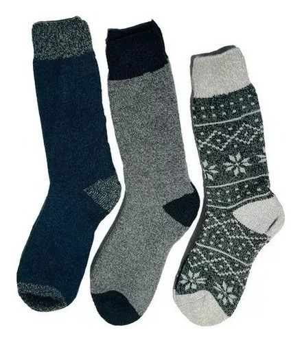 Pack12 Calcetines Hombre Con Polar Gruesos Termicos Invierno